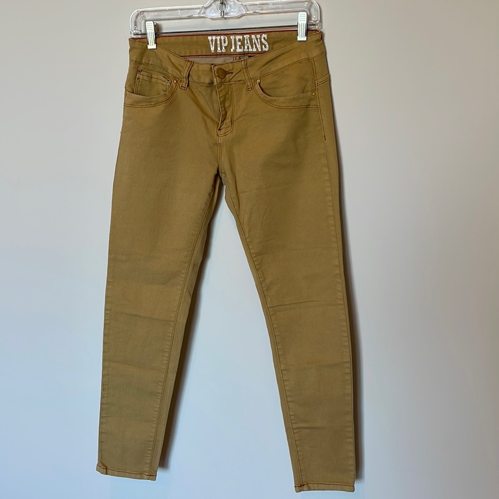 VIP Skinny Jeans, Mustard Color, Size 11/12